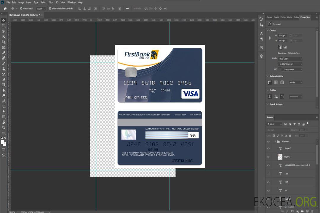 Carte de crédit visa Gambie FirstBank template Carte de crédit visa Gambie FirstBank template